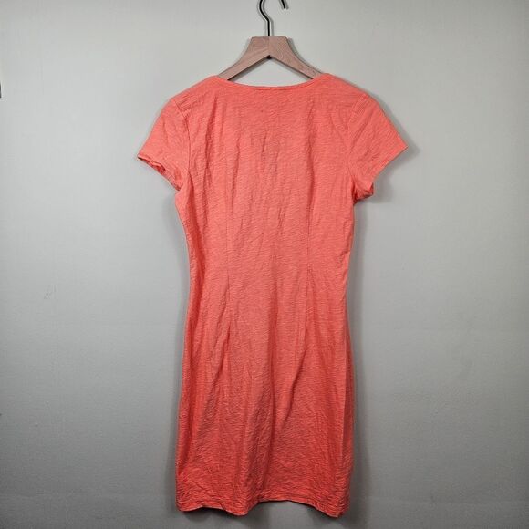 Tommy Bahama Short Sleeve Shift Dress. Coral Sm - Picture 8 of 11